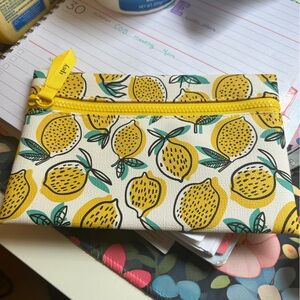 Ipsy Lemon makeup bag
